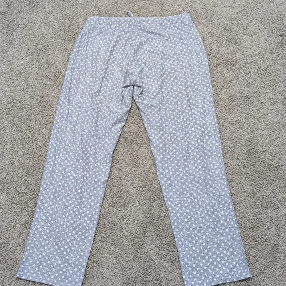 Lucky Brand Pajama Pants Gray Star‎ Patterned Loungewear SO SOFT Size Small - Picture 6 of 9